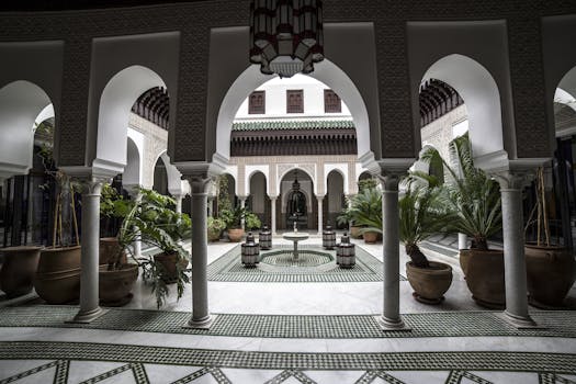 Float in Moroccan Courtyards at Palais Ronsard, Marrakech
